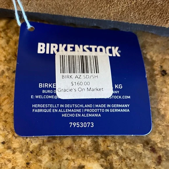 Birkenstock Tan and Cream Shearling Sandals - Picture 2 of 4